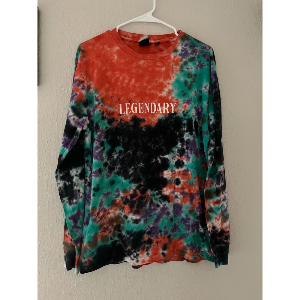 Long Sleeved tie die t shirt, legendary graphic